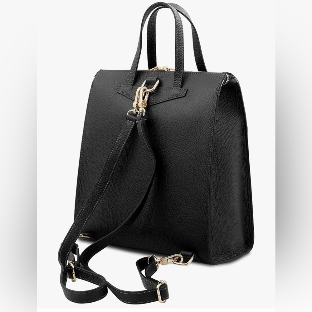 Tuscany leather Black Leather Backpack - Picture 5 of 7